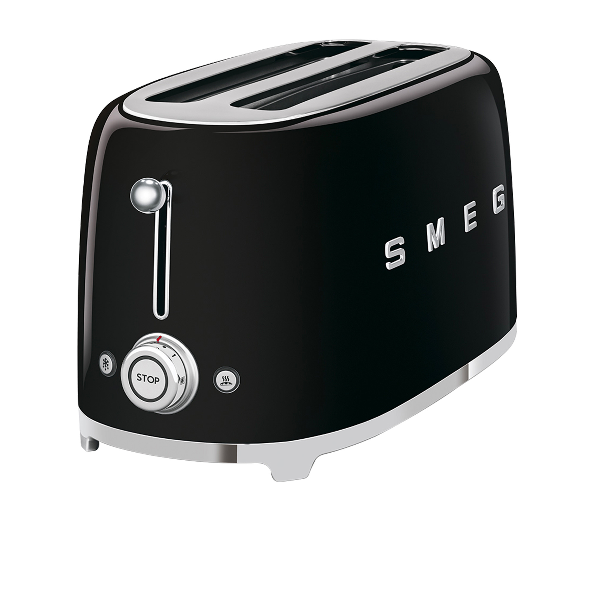 Smeg 50's Retro Style 4 Slice Toaster Black Image 1