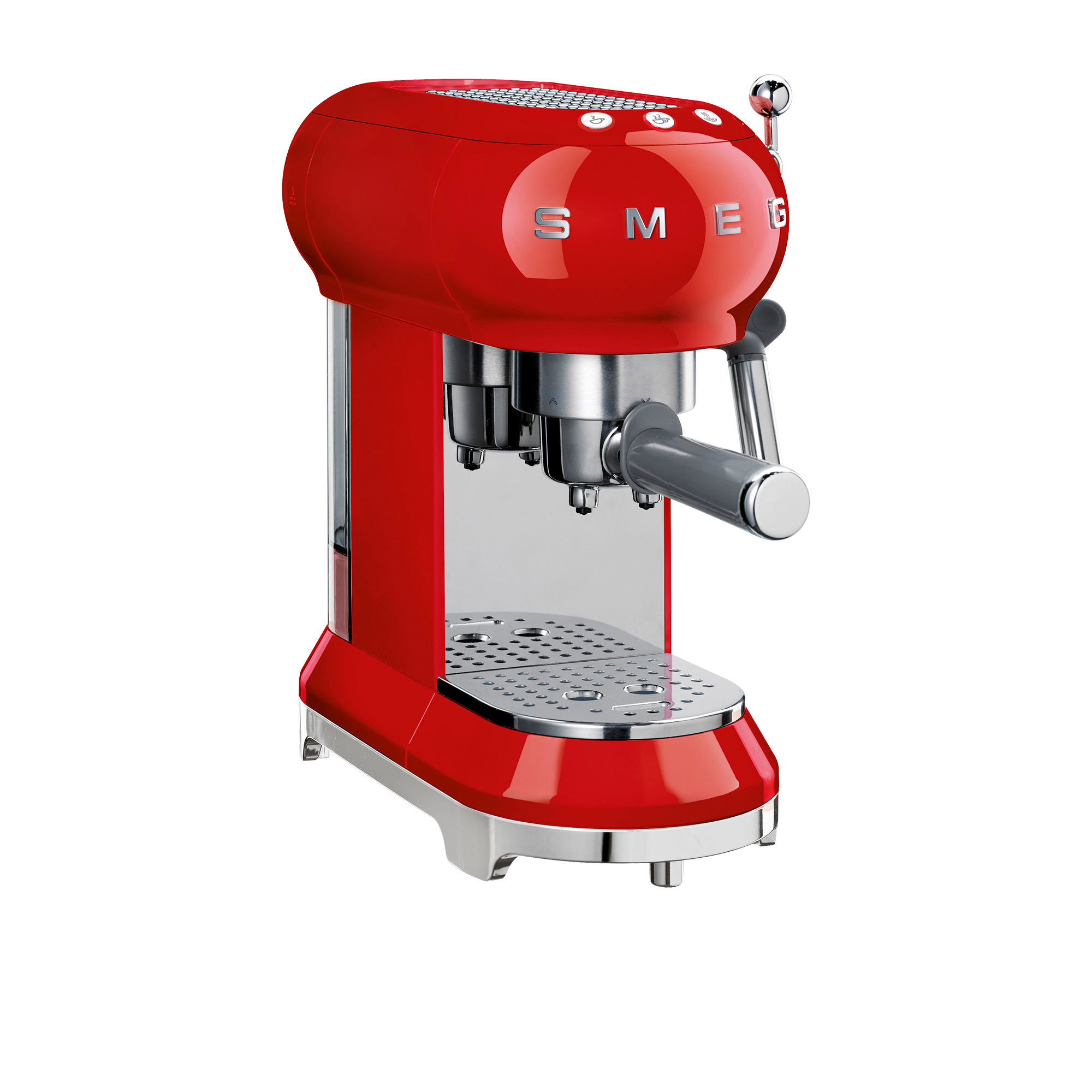 Smeg 50's Retro Style Espresso Coffee Machine Red Image 1